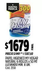 My Hogar - PAPEL HIGIENICO NATURAL