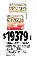 Nonisec - PAÑAL ADULTOS