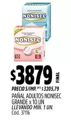 Nonisec - PAÑAL ADULTOS