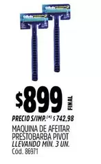 Prestobarba - MAQUINA DE AFEITAR PRESTOBARBA PIVOT
