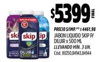 Skip - JABON LIQUIDO P/ DILUIR