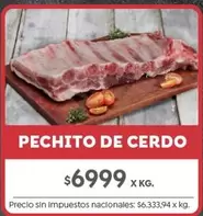X$ - PECHITO DE CERDO