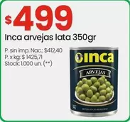 Inca - Arvejas Lata