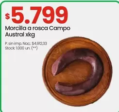 campo austral - Morcilla a rosca Campo