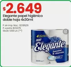 Elegante - papel higiénico