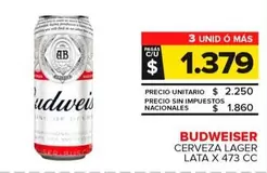 Budweiser - Cerveza Lager