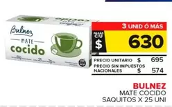 Bulnez - Mate Cocido Saquitos