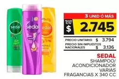 Sedal - Shampoo/Acondicionador