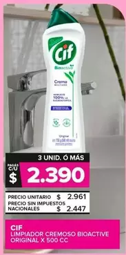 Cif -  Limpiador Cremoso Bioactive Original