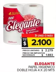 Elegante - Papel Higienico Doble Hoja