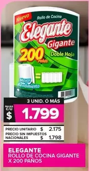 Elegante - ROLLO DE COCINA GIGANTE