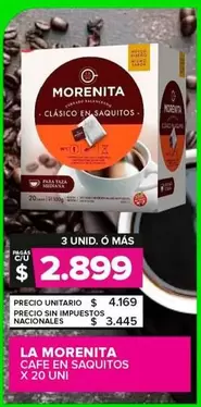 La Morenita - Cafe En Saquitos