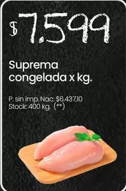 X$ - Suprema congelada x kg.