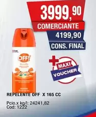 Off - REPELENTE  X 165 CC