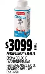 X$ - CREMA DE LECHE