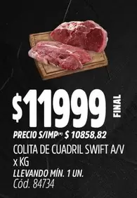 Swift - COLITA DE CUADRIL A/V X KG