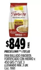 Favorita - PAN RALLADO