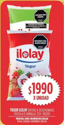 Ilolay - YOGUR ENTERO O DESCREMADO
