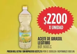 Legítimo - ACEITE DE GIRASOL