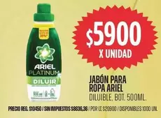 Ariel - JABÓN PARA ROPA