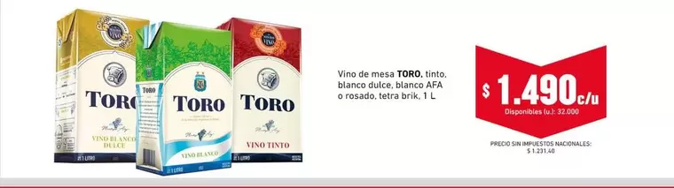 Toro - Vino de mesa