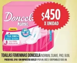 Doncella - NORMAL SUAVE, PAQ. BUN.