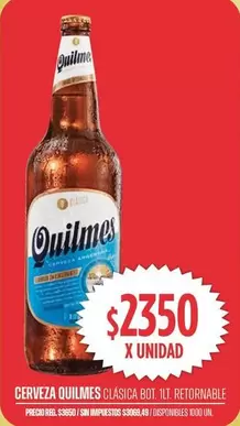 Quilmes - CERVEZA QUILMES CLÁSICA 801 ILL. RETORNABLE