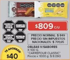 Carrefour - OBLEAS V/SABORES