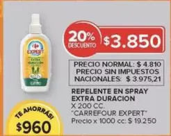 Carrefour - REPELENTE EN SPRAY EXTRA DURACION