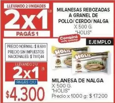 X$ - MILANESAS REBOZADAS A GRANEL DE POLLO/CERDO/NALGA