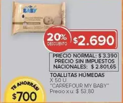 X$ - TOALLITAS HUMEDAS