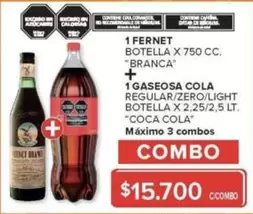 Coca cola - FERNET + GASEOSA COLA