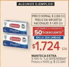 La Serenísima - MANTECA EXTRA