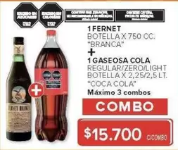 Coca cola - FERNET + GASEOSA COLA