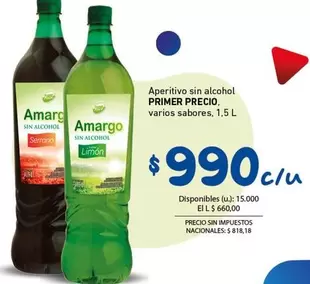 Amargo - Aperitivo sin alcohol