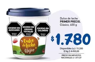 Primer Precio - Dulce de leche