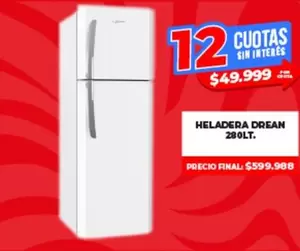Drean - HELADERA 280LT.