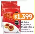 9 de oro - Galletas