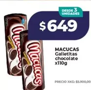 Macucas - Galletitas chocolate