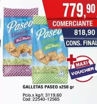 Paseo - GALLETAS x250 gr