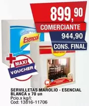 Marolio - SERVILLETAS - ESENCIAL