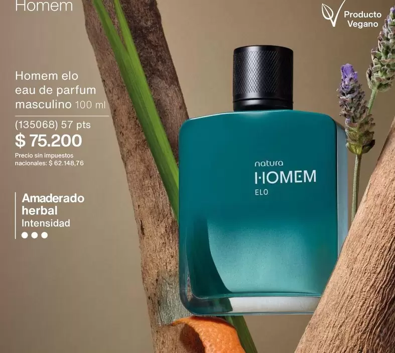 Natura - Homem elo eau de parfum masculino 100 ml