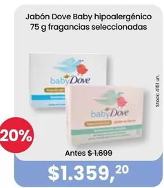 Dove - Jabón Baby hipoalergénico
