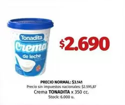 Tonadita - Crema