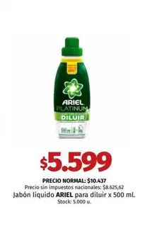 Ariel - Jabón líquido para diluir x 500 ml