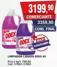 odex - LIMPIADOR LIQUIDO ODEX 4lt
