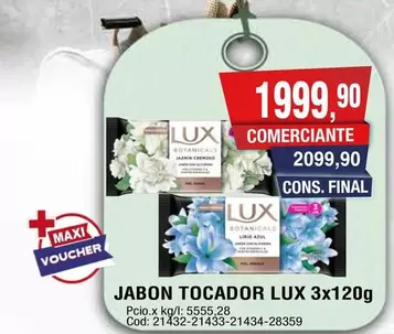 Lux - JABON TOCADOR 3x120g