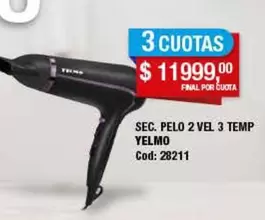 Yelmo - SEC. PELO 2 VEL 3 TEMP
