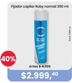 Roby - Fijador capilar normal