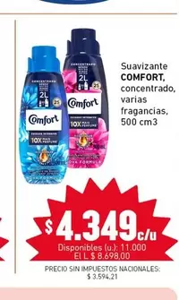Comfort - Suavizante, concentrado, varias fragancias